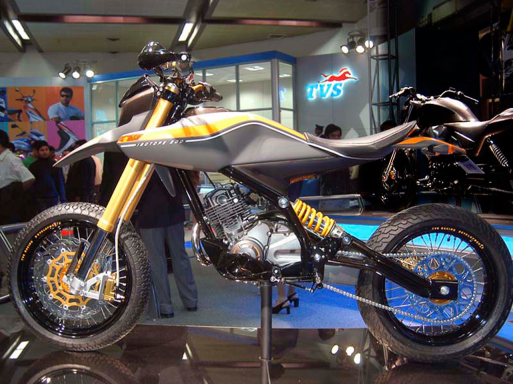 TVS Isotope 200 concept left side view